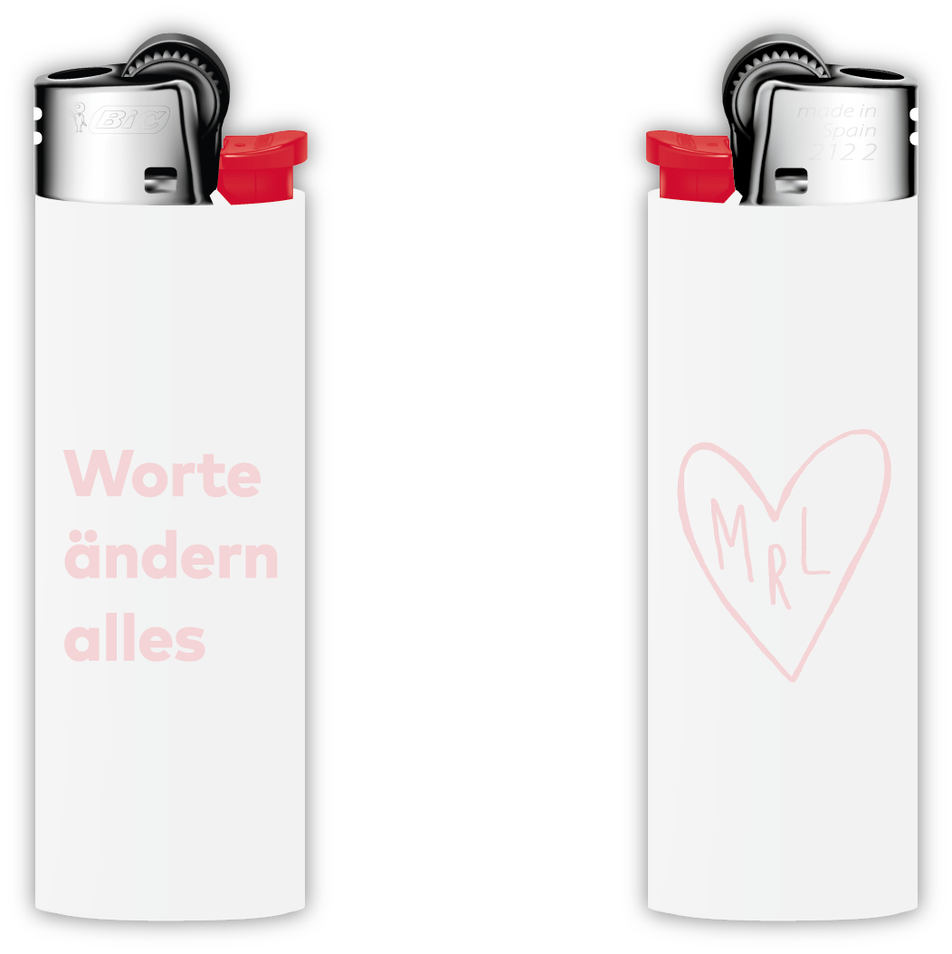 Worte ändern alles - Feuerzeug