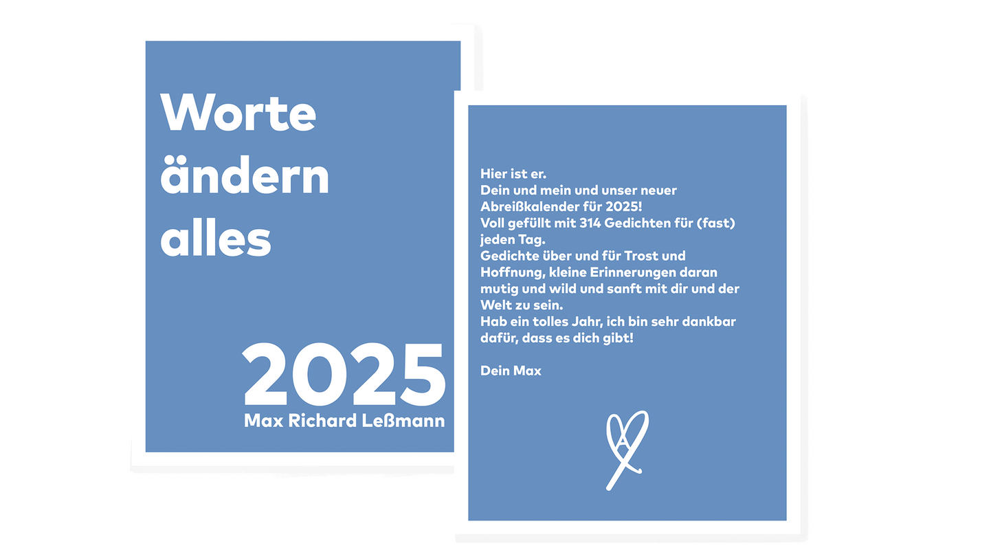 Worte ändern alles - Abreißkalender 2025