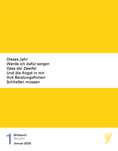Worte ändern alles - Abreißkalender 2025
