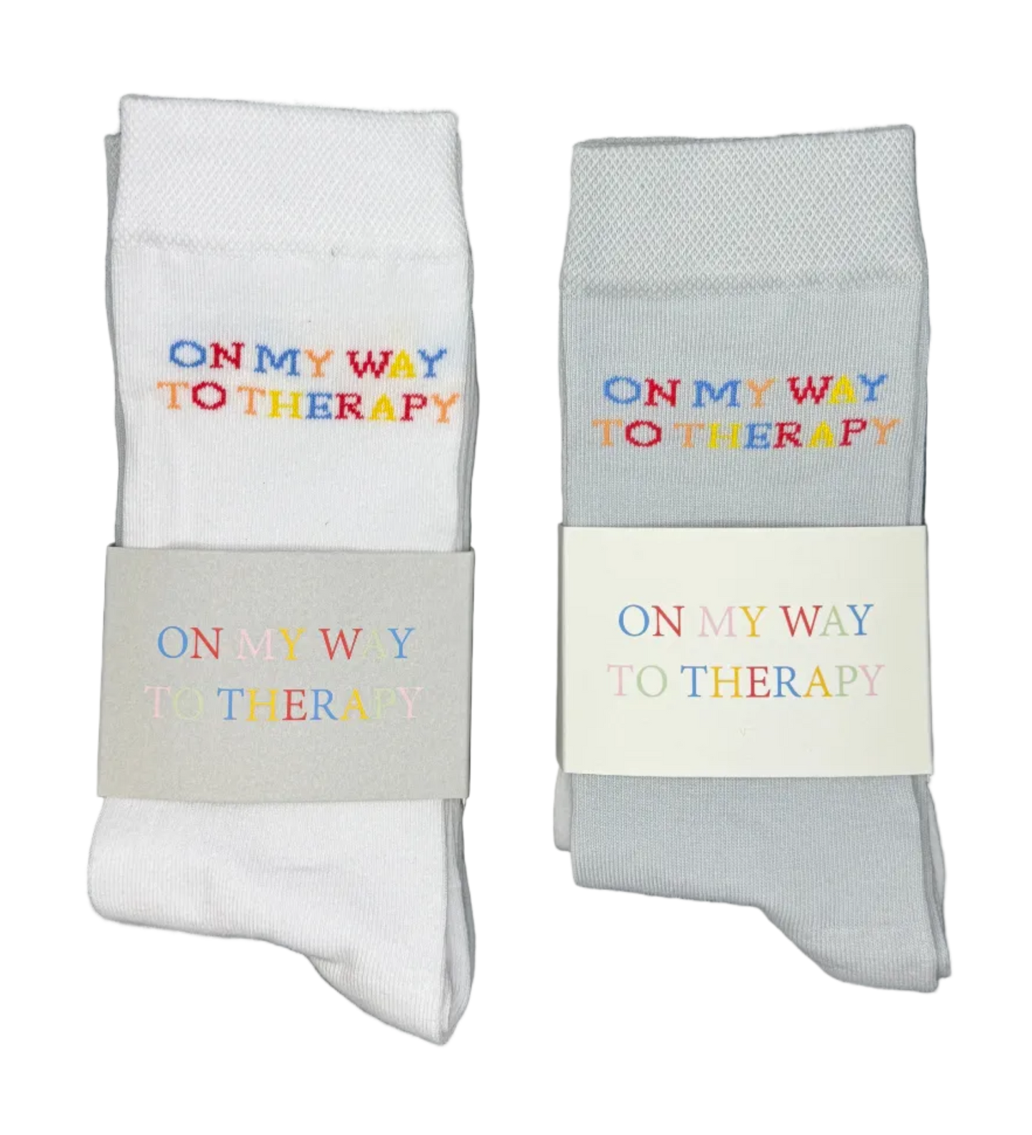 OMWTT- Socken im Doppelpack Weiß / Grau