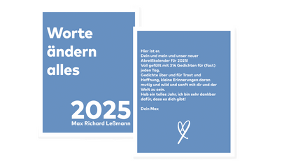 Worte ändern alles - Abreißkalender 2025