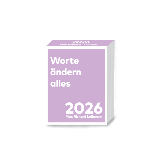 VORBESTELLUNG: Worte ändern alles - Abreißkalender 2026